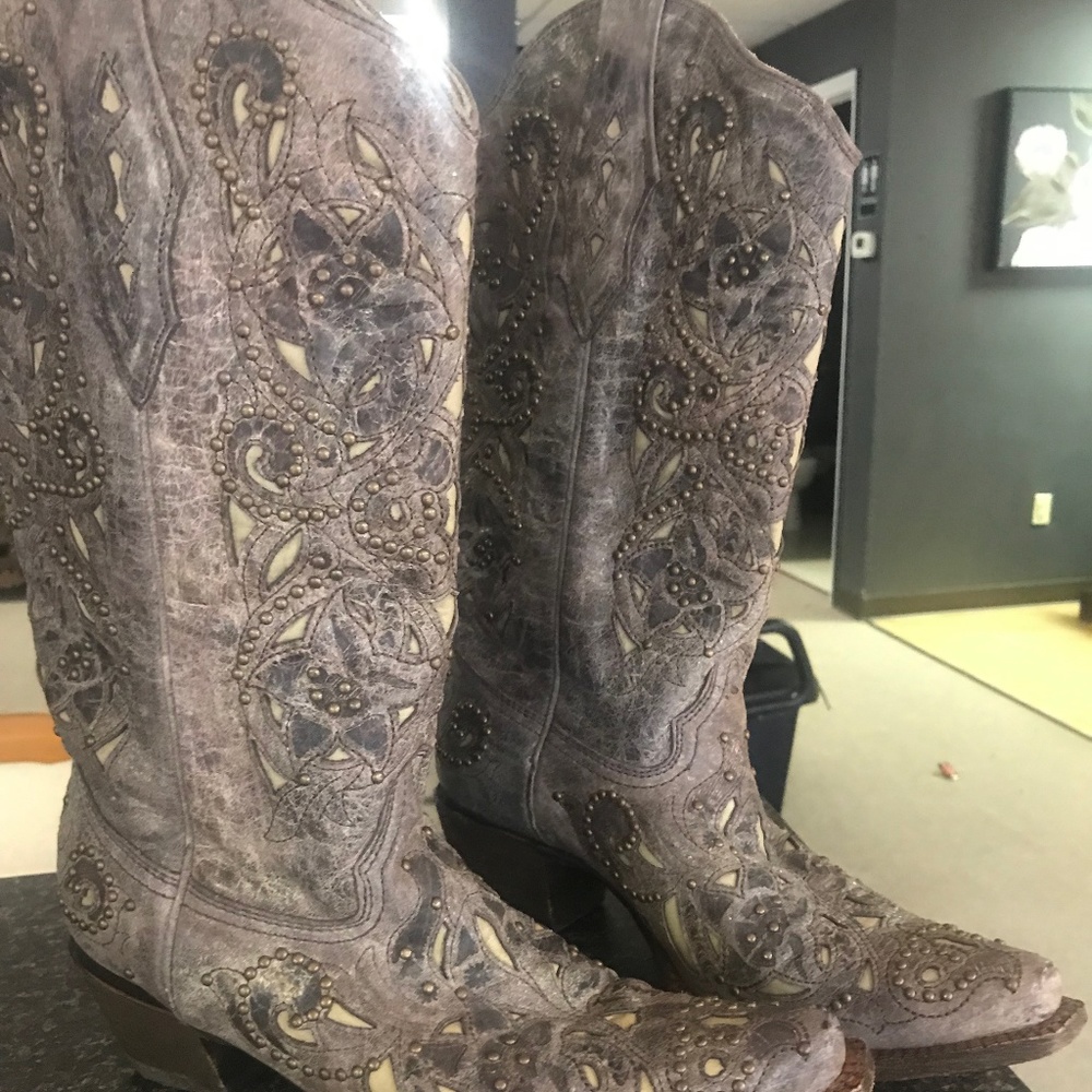 Corral Women's Stud and Inlay Western Boots